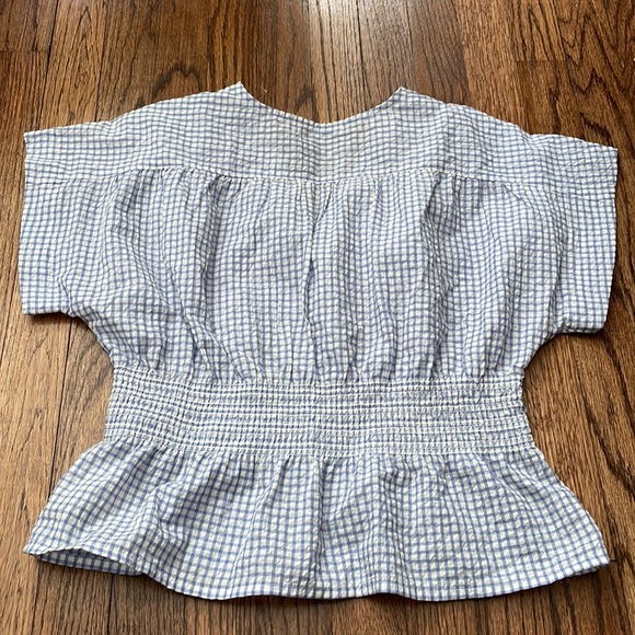 Gingham peplum top - Picture 4 of 4